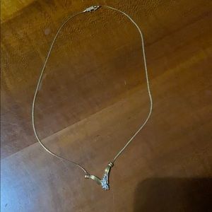 14k yellow gold diamond necklace (.33ct tw)
